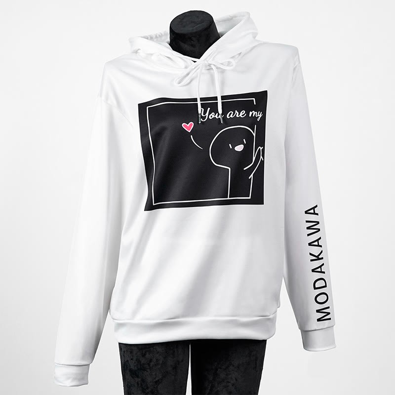 YOU ARE MY FOREVER STARModakawaキャラクター レタープリント ルーズ パーカー - image 4