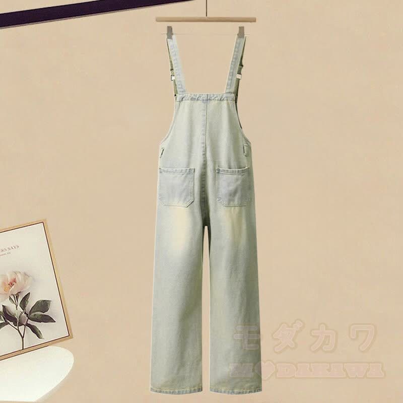 ニットセーター ベア デニム オーバーオール マッチング アウトフィット - image 4