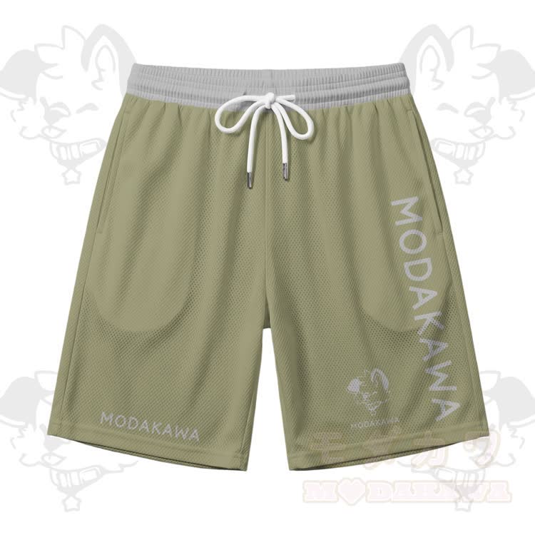 MODAKAWA × popipeko パピー柄 スポーツ ノースリーブ 速乾タンクトップ ショートパンツ セットアップ - グリーンショーツ - 5XL - image 9