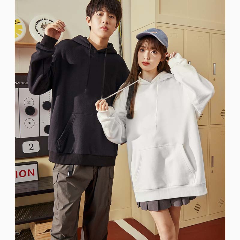 Modakawaガールフレンド ボーイフレンド キテ​​ィ グラフィック フリース 裏地 パーカー - image 3