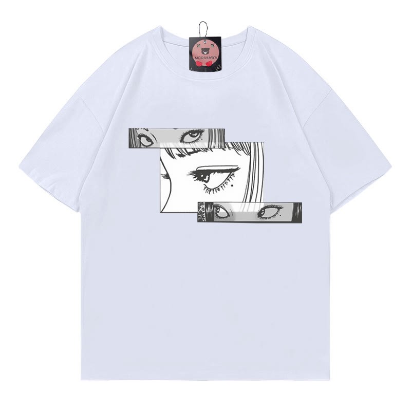 キャラクタープリント100%綿ModakawaTシャツ - White - 5XL - image 2