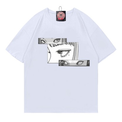 キャラクタープリント100%綿ModakawaTシャツ - White - 5XL - image 2