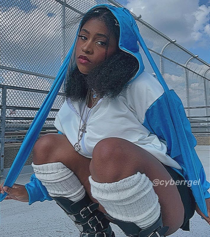 Modakawaヴィンテージ フォックスプリント ジッパー ロング バニーイヤー パーカー - image 2