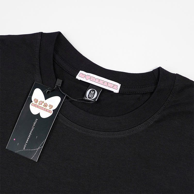 キャラクタープリント100%綿ModakawaTシャツ - image 3