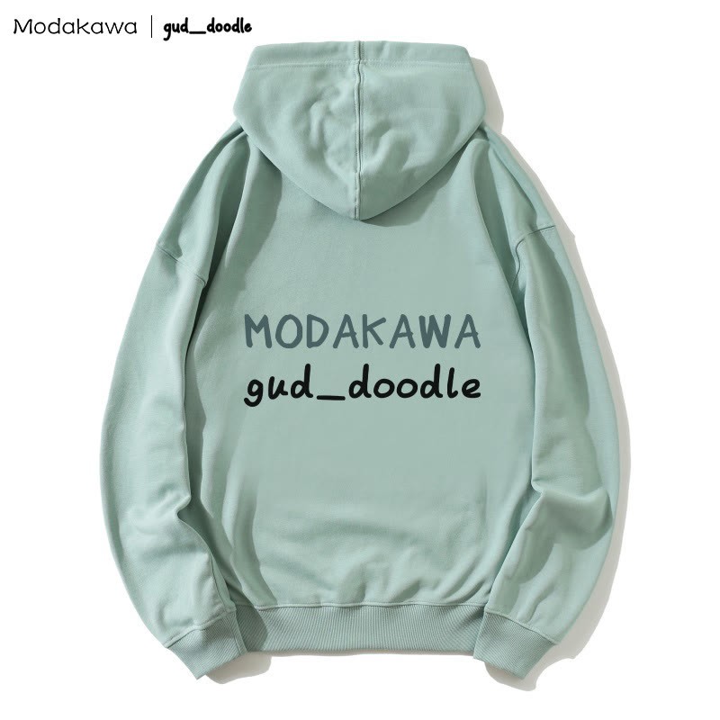 MODAKAWA X gud_doodleキティフィッシュプリント ルーズパーカー - image 2