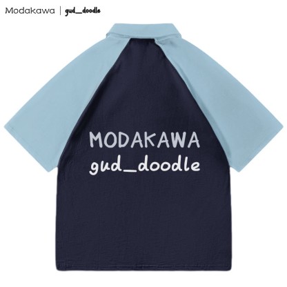 MODAKAWA X gud_doodleキティフィッシュレタープリント ポロシャツ - image 4