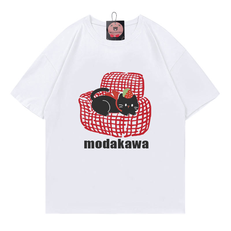 ソファキティプリントModakawaTシャツ - White - 5XL - image 2
