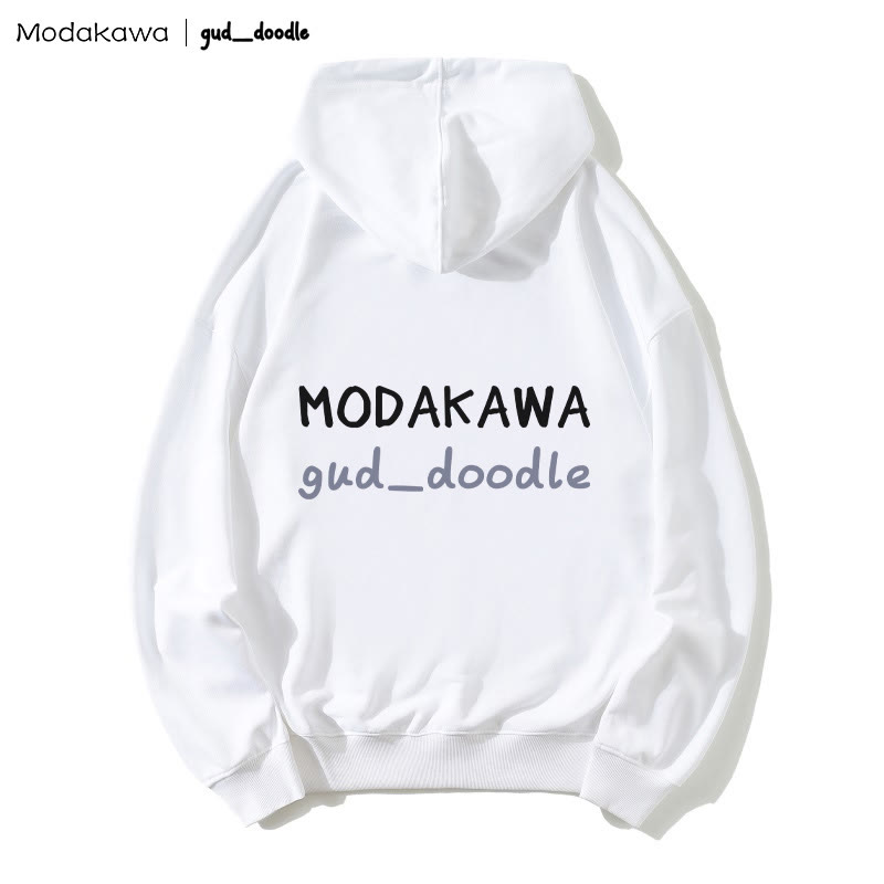 Modakawa x gud_doodleシャークキティプリント ルーズパーカー - image 2