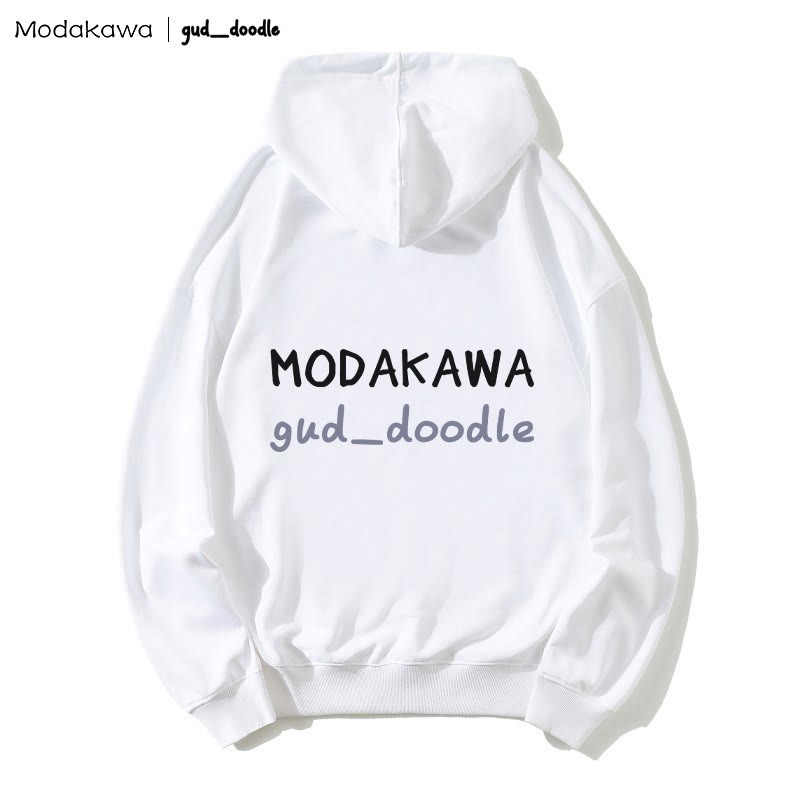 Modakawa x gud_doodleシャークキティプリント ルーズパーカー - image 2
