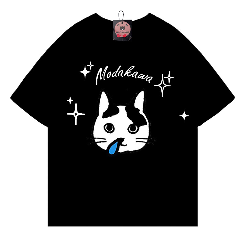 キティスターレタープリントModakawaTシャツ - Black - 5XL - image 2