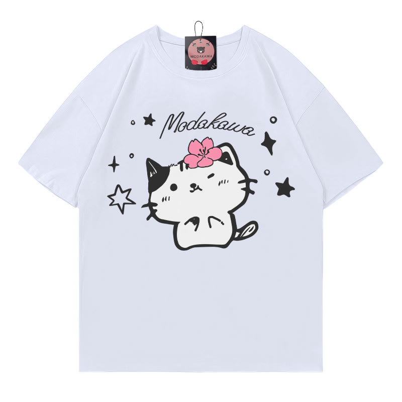 キティレタープリント MODAKAWA Tシャツ - White - 5XL - image 1