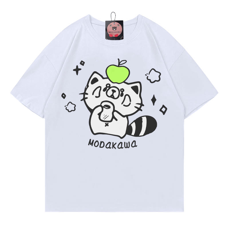 レッサーパンダ文字プリント MODAKAWA Tシャツ - White - 5XL - image 2