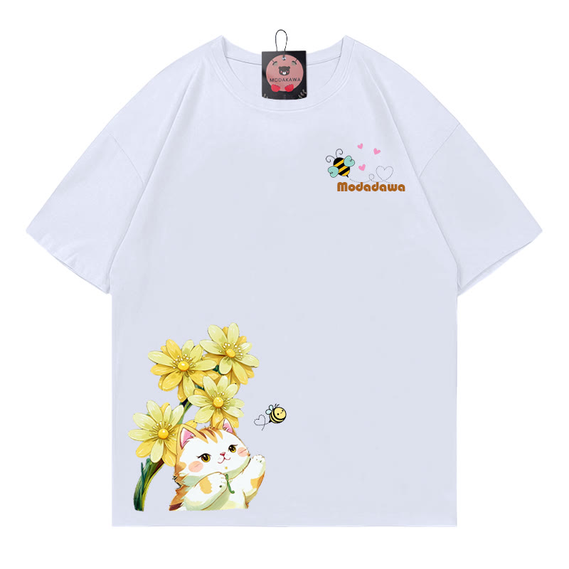 キティビーフラワープリント MODAKAWA Tシャツ - White - 5XL - image 2