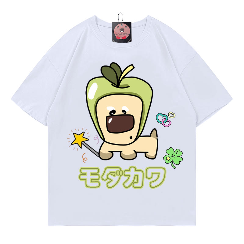 アップルパピーレタープリント MODAKAWA Tシャツ - White - 5XL - image 2