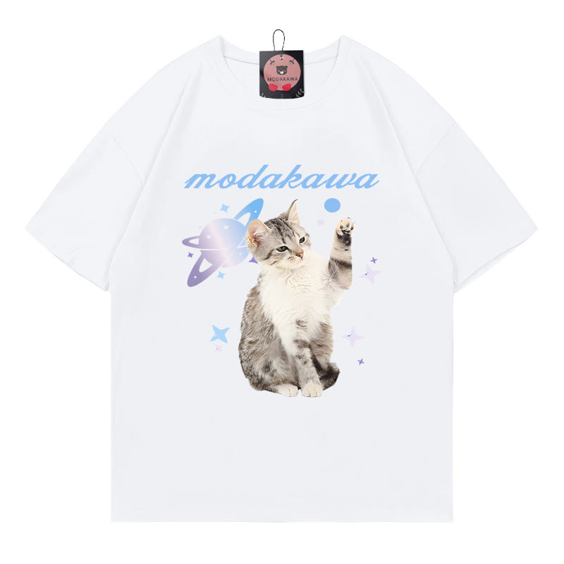 キティプラネット レタープリント MODAKAWA Tシャツ - White - 5XL - image 2