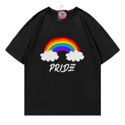 PRIDE レインボープリントModakawaTシャツ - Black - 5XL - image 6