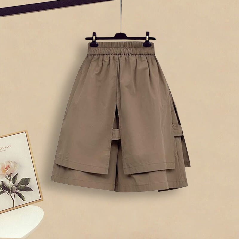 ヴィンテージバックルタッセルトップとルーズショーツの2ピースセット - image 4