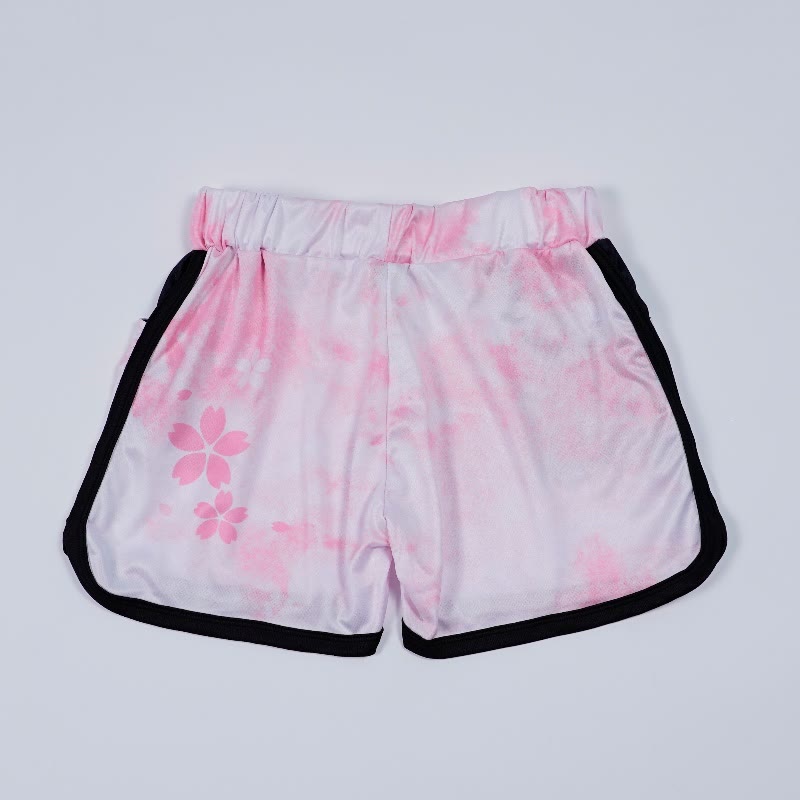  グラデーション桜プリントModakawaショートパンツ - image 3
