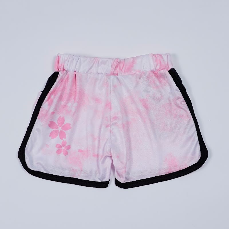  グラデーション桜プリントModakawaショートパンツ - image 3