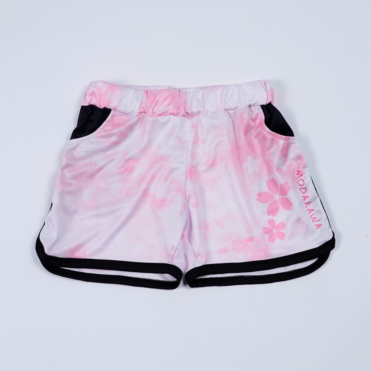  グラデーション桜プリントModakawaショートパンツ - Pink - 5XL - image 2