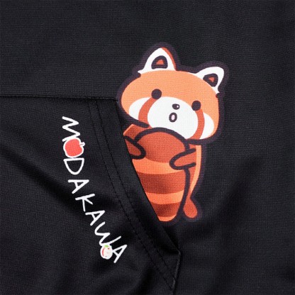 グラデーションレッサーパンダレタープリントModakawaカワルーズパーカー - image 2