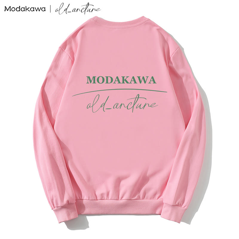 MODAKAWA X old_arcture ローズエンジェル パフュームボトル レタープリント ラウンドカラー スウェットシャツ - image 2