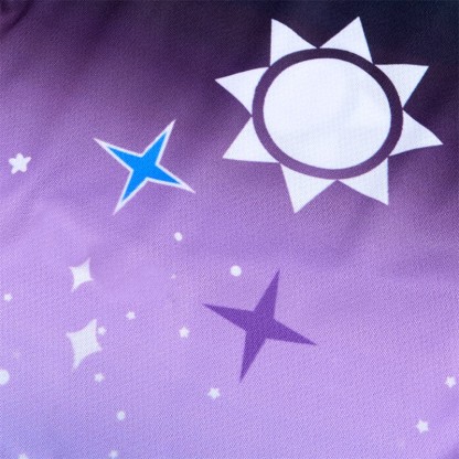 Modakawaグラデーション サン スター レタープリント カジュアル ショートパンツ - image 2