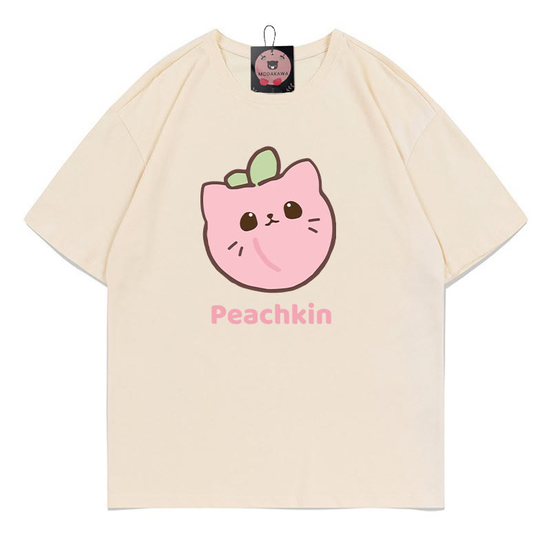 PEACHKIN ピーチキトンプリントModakawaTシャツ - Apricot - 5XL - image 2