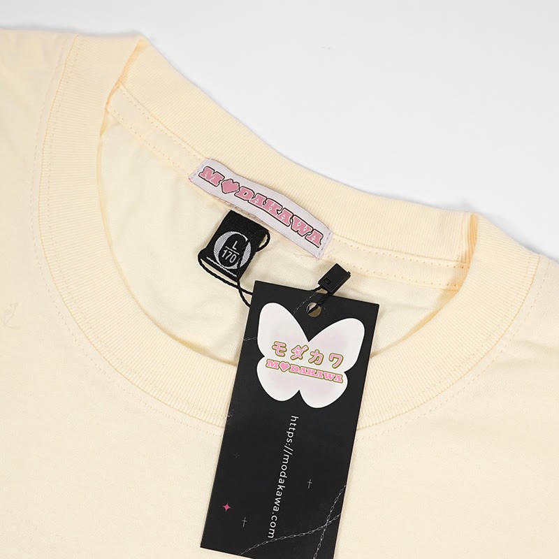 クラウデッド・チックス レタープリントModakawaTシャツ - image 5