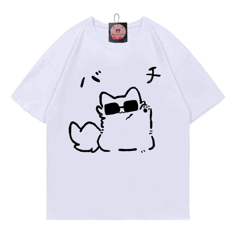 メガネキティプリントTシャツ - White - 5XL - image 1