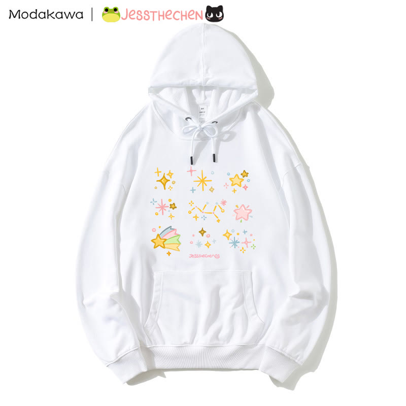 MODAKAWA X jessthechen スタープリント ルーズパーカー - White - 5XL - image 2