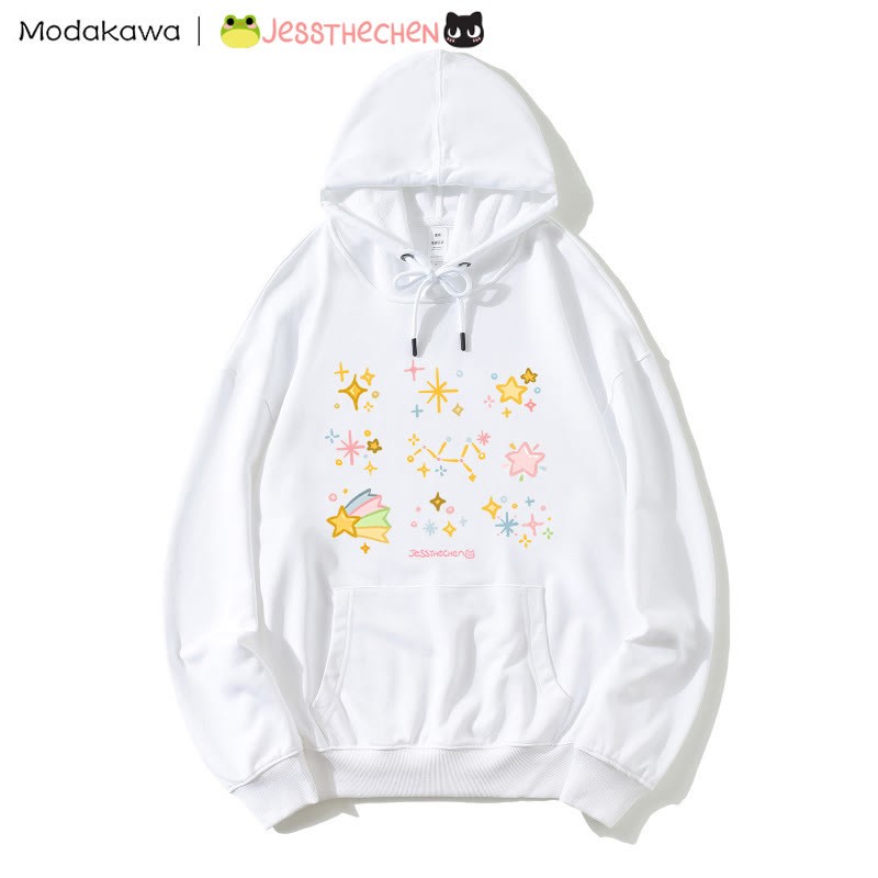 MODAKAWA X jessthechen スタープリント ルーズパーカー - White - 5XL - image 2
