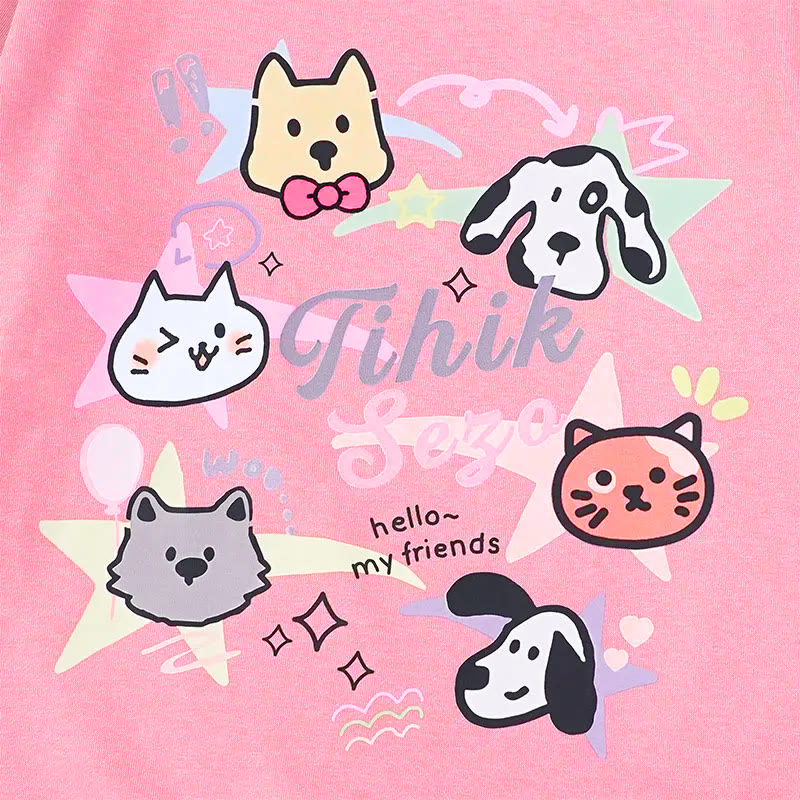 Modakawaキティ パピープリント ラウンドカラー スウェットシャツ - image 2