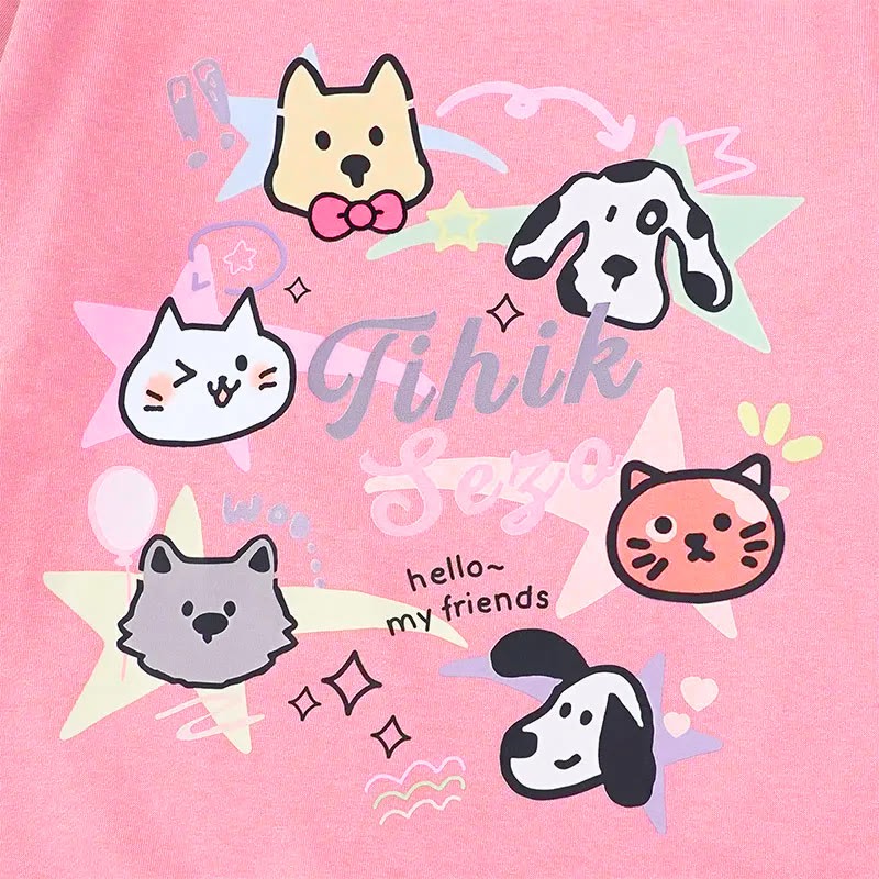 Modakawaキティ パピープリント ラウンドカラー スウェットシャツ - image 2