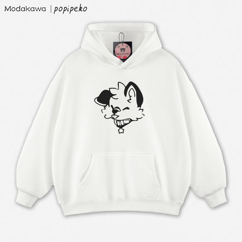MODAKAWA × popipeko パピープリント ルーズパーカー - White - 5XL - image 3