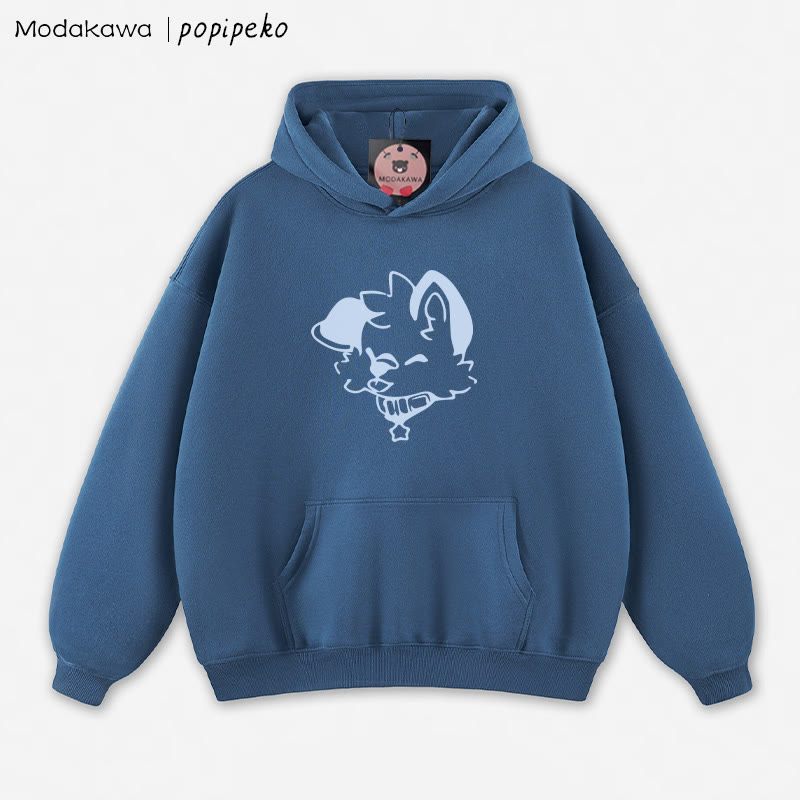 MODAKAWA × popipeko パピープリント ルーズパーカー - Dark Blue - 5XL - image 2