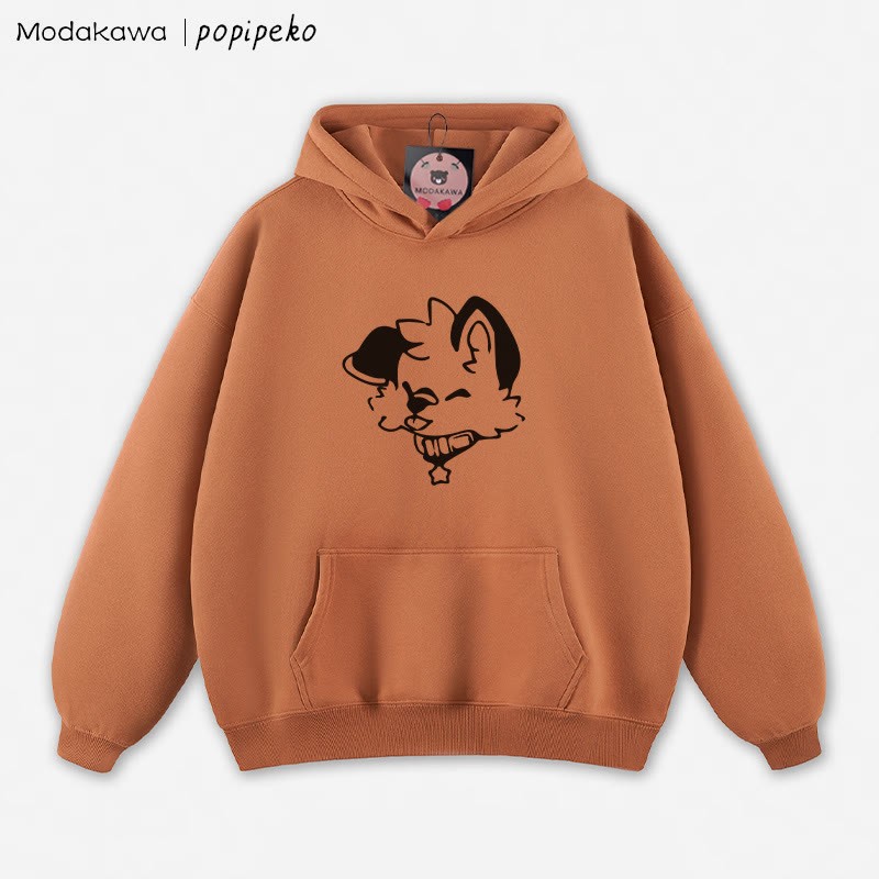 MODAKAWA × popipeko パピープリント ルーズパーカー - Orange - 5XL - image 8
