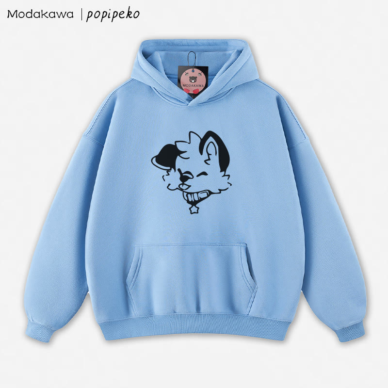 MODAKAWA × popipeko パピープリント ルーズパーカー - Blue - 5XL - image 1