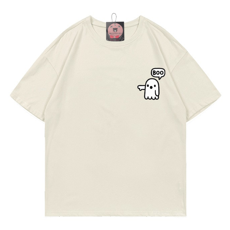 ゴーストプリントTシャツ - Beige - 5XL - image 2