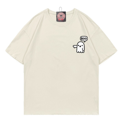 ゴーストプリントTシャツ - Beige - 5XL - image 2