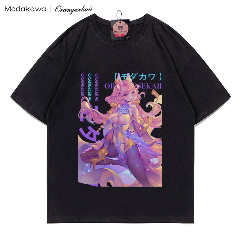 MODAKAWA × orangesekaii ヴァインプリントTシャツ - Black - 5XL - image 1