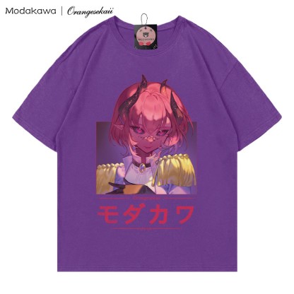 MODAKAWA × orangesekaii ザックスプリントTシャツ - Purple - 5XL - image 2