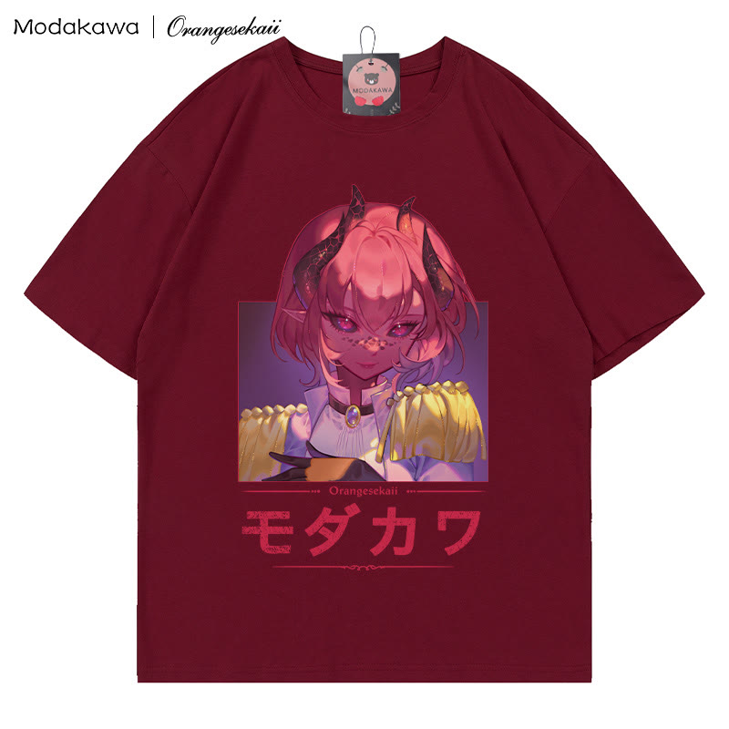 MODAKAWA × orangesekaii ザックスプリントTシャツ - Red - 5XL - image 1
