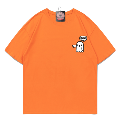 ゴーストプリントTシャツ - Orange - 5XL - image 3
