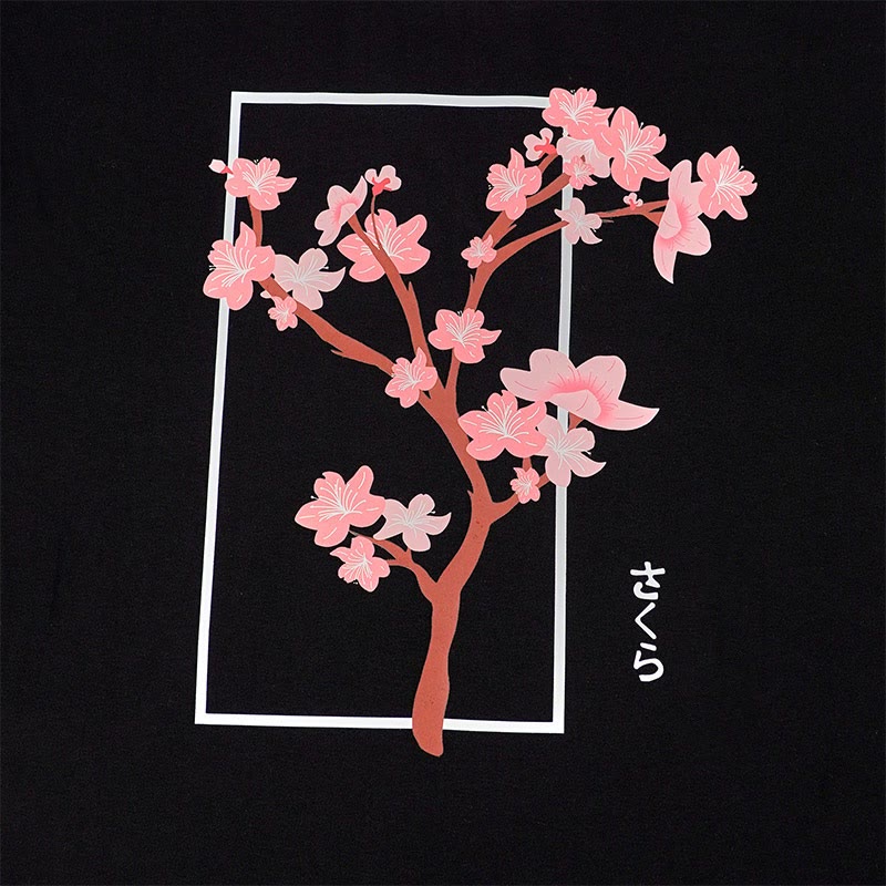 CHERRY TREEプリント100%綿ModakawaTシャツ - image 2