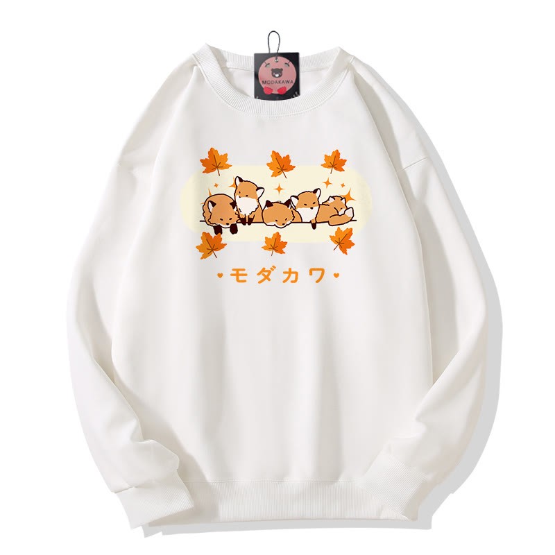 フォックスプリント MODAKAWA ラウンドカラー スウェットシャツ - White - 5XL - image 2