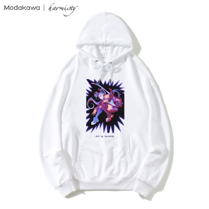 MODAKAWA X karmisty マスクガールプリント ルーズパーカー - White - 5XL - image 1