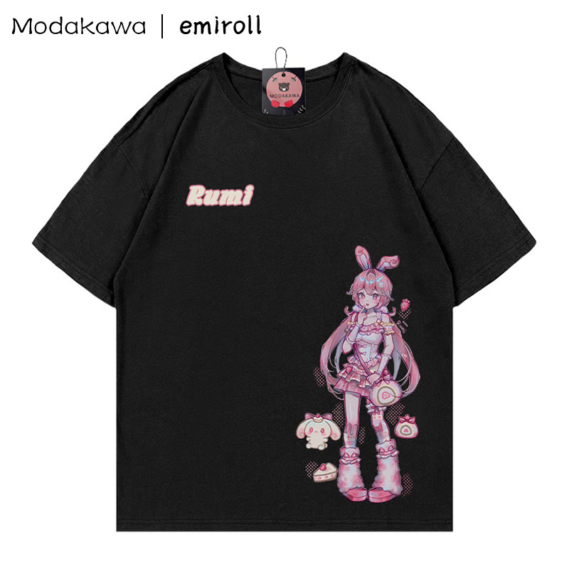 MODAKAWA × emiroll ルミプリントTシャツ - Black - 5XL - image 2