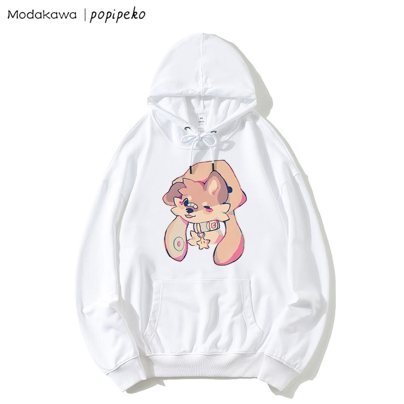 MODAKAWA × popipeko パピープリント ルーズパーカー - White - 5XL - image 3