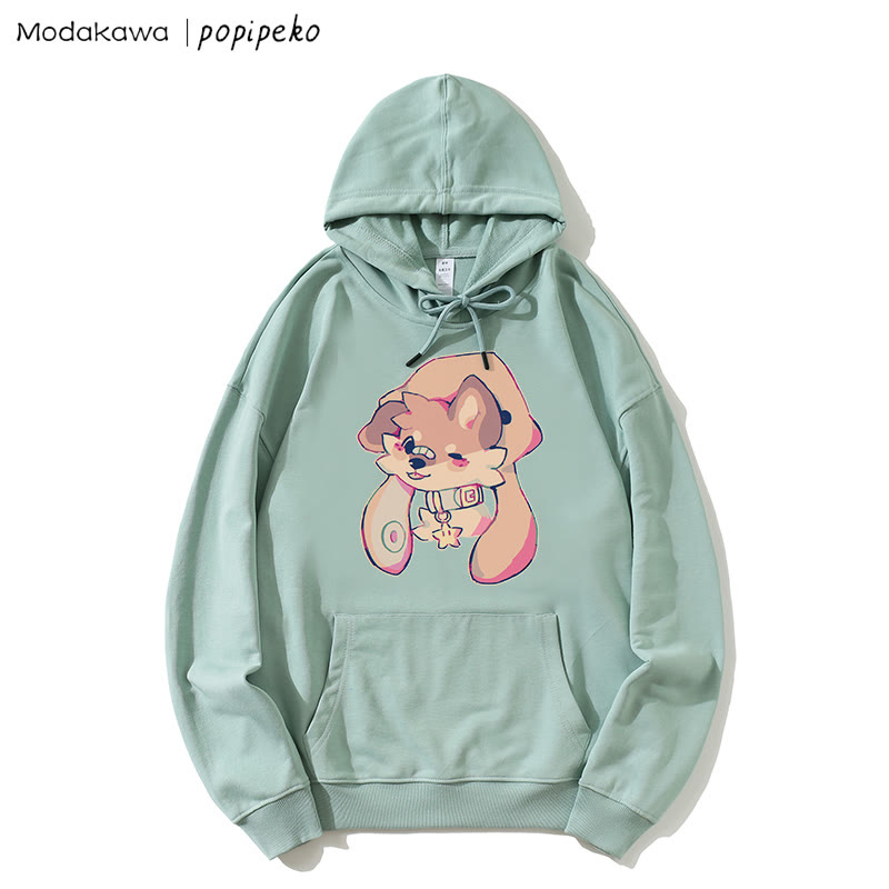 MODAKAWA × popipeko パピープリント ルーズパーカー - Green - 5XL - image 1